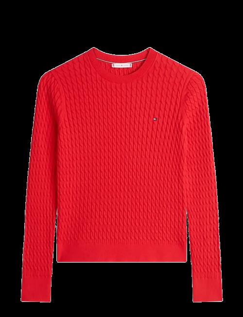 Tommy Hilfiger | Cotton Cable Fine Gg C-Nk Swt | XS