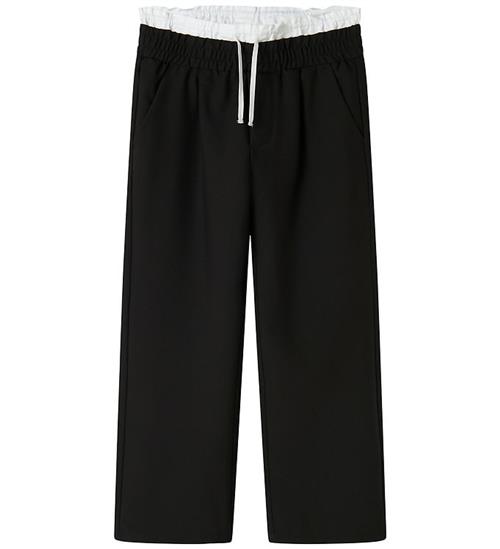 Name It Bukser - NkfOjetta - Black/Bright White