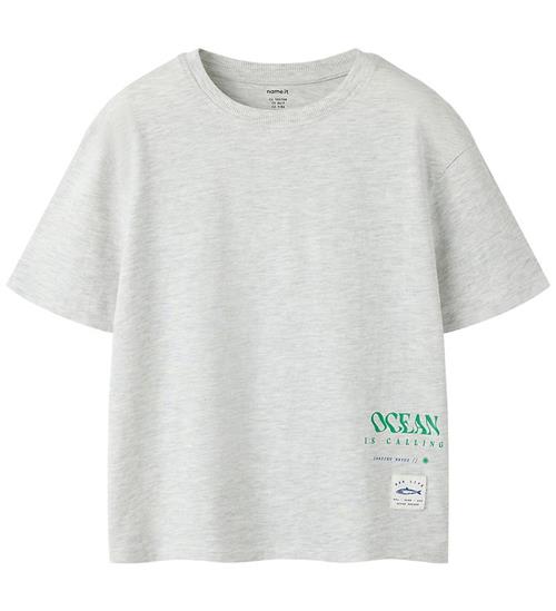 Name It T-shirt - NkmHaddu - Light Grey Melange