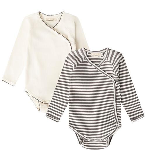 Thats Mine Slå-om Body l/æ - Juma - 2-pak - Dark Grey Stripe