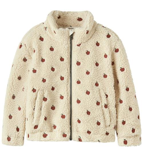 Lil' Atelier Fleecejakke - Teddy - NmfNalo Loose - Turtledove/Ap