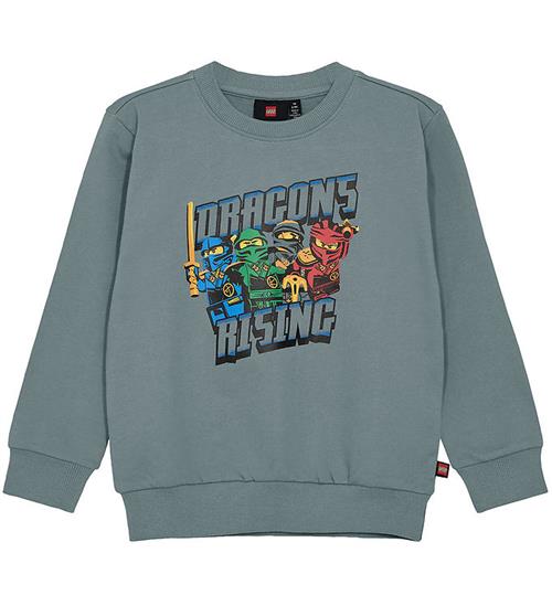 LEGOÂ® Ninjago Sweatshirt - LwSaku 301 - Lysegrøn m. Print