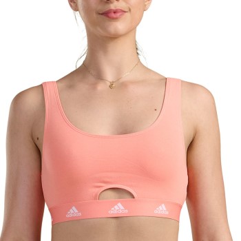 adidas BH Scoop Bralette Koral bomuld X-Large Dame