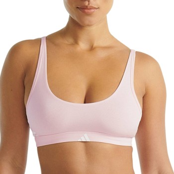 adidas BH Sport Active Essentials 3 Stripes Bralette Lyserosa bomuld Small Dame