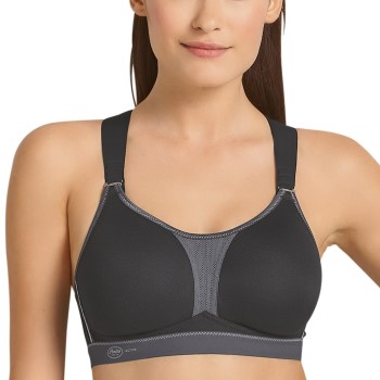 Anita BH Active Racerback Sports Bra Sort/Grå D 75 Dame