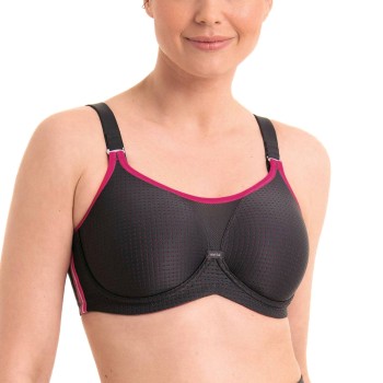 Anita BH Active Underwire Sports Bra Antracit F 85 Dame