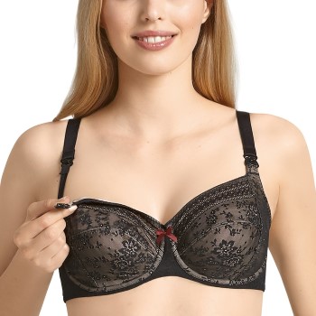 Anita BH Fleur Underwire Nursing Bra Sort polyamid F 85 Dame