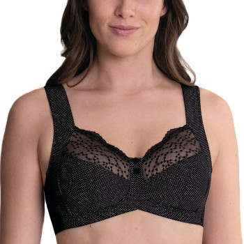 Anita BH Orely Support Bra Sort nylon H 90 Dame