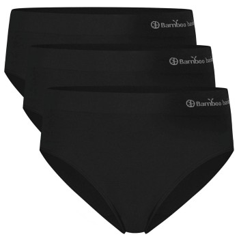 Bamboo basics Trusser 3P Belle Seamless Full Brief Sort Small Dame