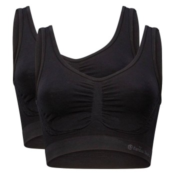 Bamboo basics BH 2P Nova Seamless Bra Sort X-Large Dame