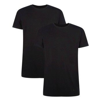 Bamboo basics 2P Ruben T-Shirt Round Neck Sort Medium Herre
