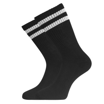 Bamboo basics Strømper 2P Senna Outdoor Quarter Socks Sort/Hvid Strl 35/39