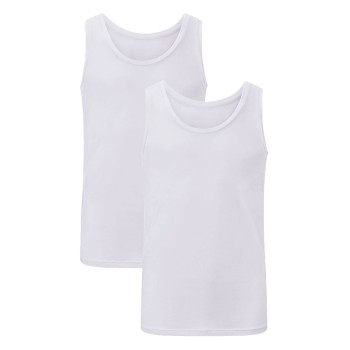 Bamboo basics 2P Stef Singlet Hvid XX-Large Herre