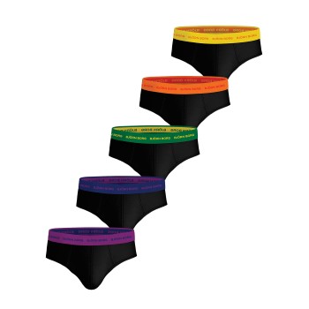 Björn Borg 5P Cotton Stretch Brief Sort bomuld XX-Large Herre