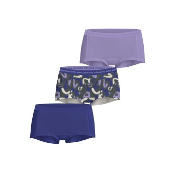 Björn Borg Trusser 3P Everyday Cotton Boxer Shorts Blå/Lila bomuld X-Small Dame