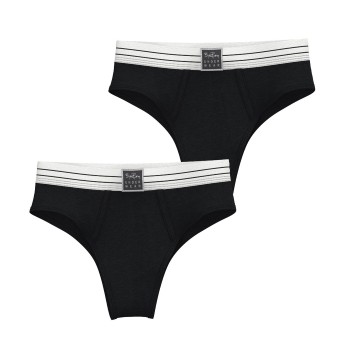 Björn Borg Trusser 2P Original Original High Waist Briefs Sort bomuld Large Dame