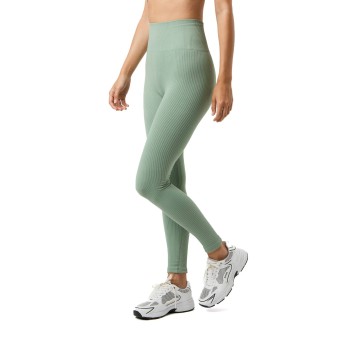 Björn Borg Studio Seamless Ribbed Tights Lysegrøn polyamid Small Dame