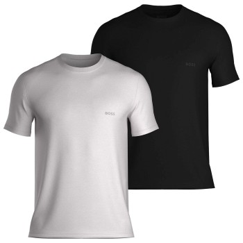 BOSS 2P T-ShirtRN Rib Grå/Sort bomuld X-Large Herre