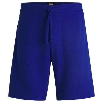 BOSS Waffle Nightwear Shorts Blå Large Herre