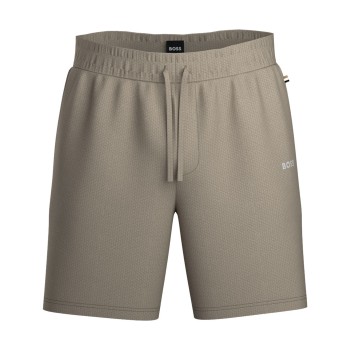 BOSS Waffle Nightwear Shorts Beige Small Herre