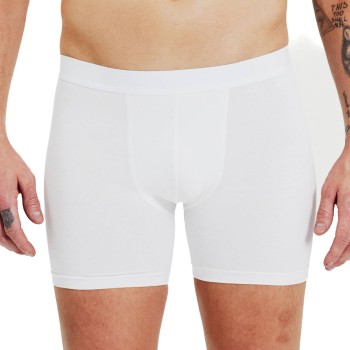 Bread & Boxers Bread and Boxers Brief Boxer Long Leg 3P Hvid økologisk bomuld Large Herre