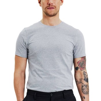 Bread & Boxers Bread and Boxers Crew Neck Grå økologisk bomuld Large Herre