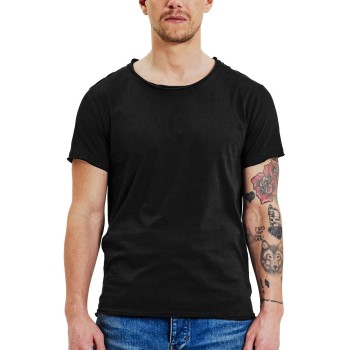 Bread & Boxers Bread and Boxers Crew Neck Relaxed Sort økologisk bomuld Large Herre