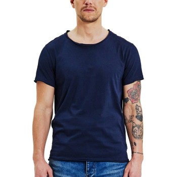 Bread & Boxers Bread and Boxers Crew Neck Relaxed Marineblå økologisk bomuld Large Herre