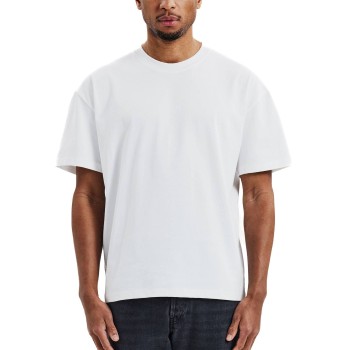 Bread & Boxers Bread and Boxers Heavy Tee T-Shirt Hvid økologisk bomuld Large Herre