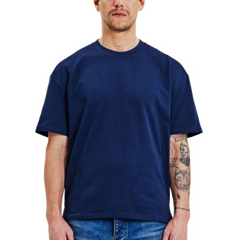 Bread & Boxers Bread and Boxers Heavy Tee T-Shirt Marineblå økologisk bomuld Small Herre