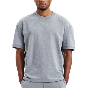 Bread & Boxers Bread and Boxers Lounge Tee Gråmelerad økologisk bomuld Small Herre