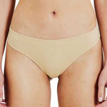 Bread & Boxers Bread and Boxers Modal Thong Trusser 2P Beige modal X-Large Dame