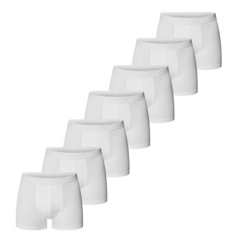 Bread & Boxers Bread and Boxers Organic Cotton Strecth Boxer 7P Hvid økologisk bomuld Small Herre