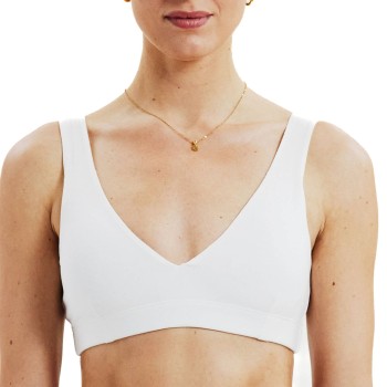 Bread & Boxers Bread and Boxers Padded Soft Bra BH Hvid modal Large Dame