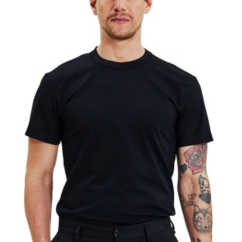 Bread & Boxers Bread and Boxers Pima Cotton Crew Neck Sort økologisk bomuld Small Herre