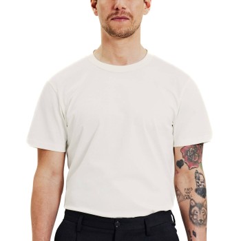 Bread & Boxers Bread and Boxers Pima Cotton Crew Neck Hvid økologisk bomuld XX-Large Herre