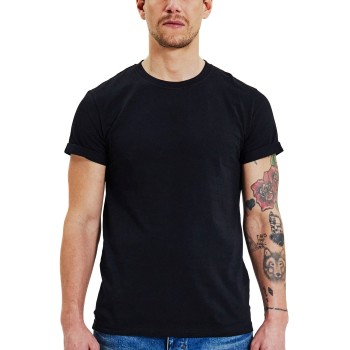 Bread & Boxers Bread and Boxers Roll-Up Tee Sort økologisk bomuld XX-Large Herre