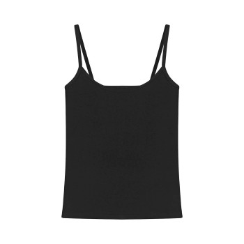 Bread & Boxers Bread and Boxers Singlet Woman Sort økologisk bomuld X-Small Dame