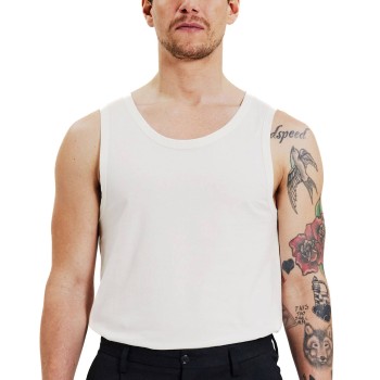 Bread & Boxers Bread and Boxers Tank Relaxed Benhvid økologisk bomuld Large Herre