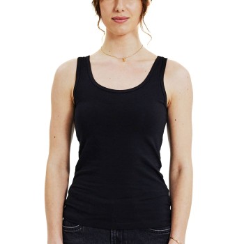 Bread & Boxers Bread and Boxers Tank Woman Sort økologisk bomuld X-Large Dame
