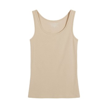 Bread & Boxers Bread and Boxers Tank Woman Beige økologisk bomuld X-Small Dame