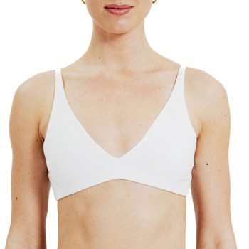 Bread & Boxers Bread and Boxers Triangle Bra BH Hvid økologisk bomuld X-Large Dame
