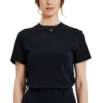 Bread & Boxers Bread and Boxers T-Shirt Classic Sort økologisk bomuld X-Large Dame