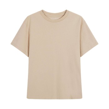Bread & Boxers Bread and Boxers T-Shirt Classic Beige økologisk bomuld Large Dame