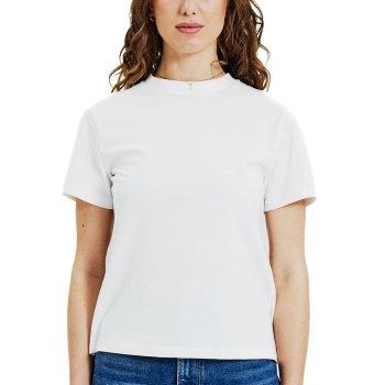 Bread & Boxers Bread and Boxers T-Shirt Classic Hvid økologisk bomuld Small Dame