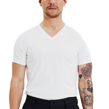 Bread & Boxers Bread and Boxers V-Neck Hvid økologisk bomuld Medium Herre