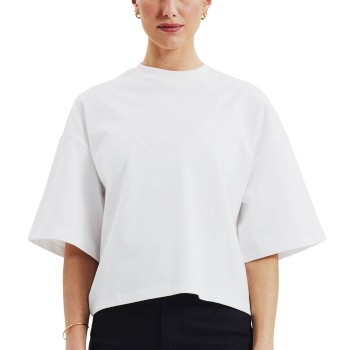 Bread & Boxers Bread and Boxers Womens Heavy Tee Hvid økologisk bomuld Medium Dame