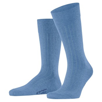 Burlington Strømper Duke Street Socks Himmelblå Str 40/46 Herre