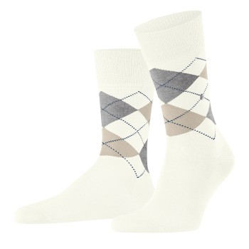 Burlington Strømper Manchester Mercerised Cotton Sock Offwhite Str 40/46 Herre