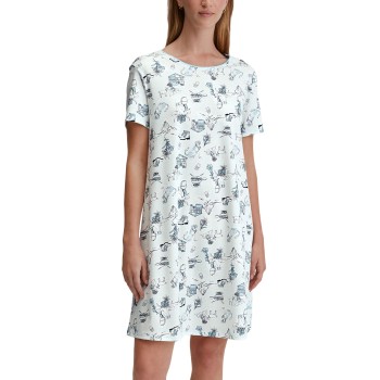 Calida Coastal Dreams Sleepshirt Blå Mønster bomuld X-Small Dame